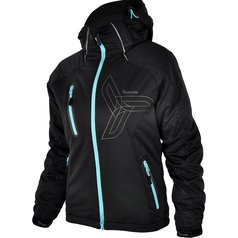 Silvini Borgo dámská softshell bunda WJ304 černá modrá pohled ze předu