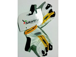 Silvini Corace cyklistické rukavice UA350 bílo-oranžové velikost S